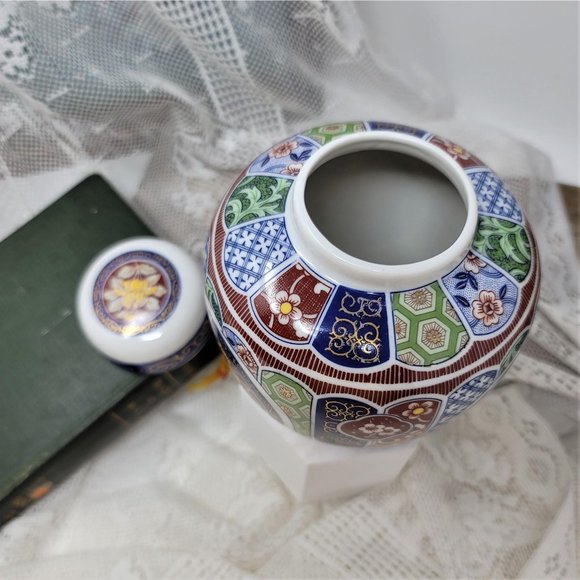 Vintage 6" Ginger Jar by Imari Imperial - Picture 8 of 11